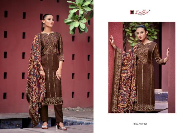 Zulfat Inteha Exclusive Wear Pashmina Designer Dress Material